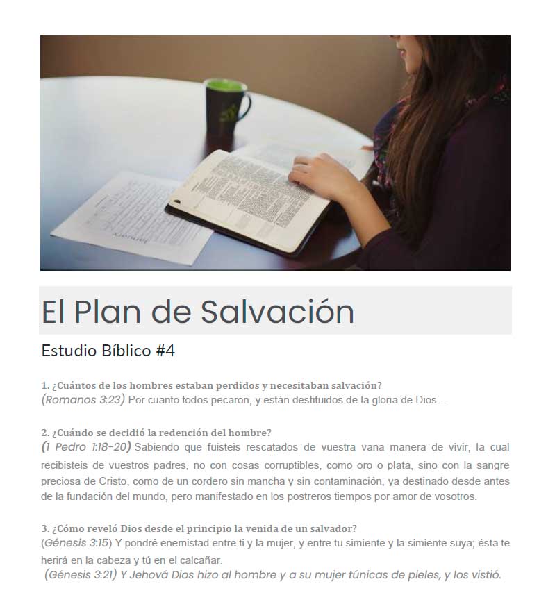 El Plan de Salvación Estudio